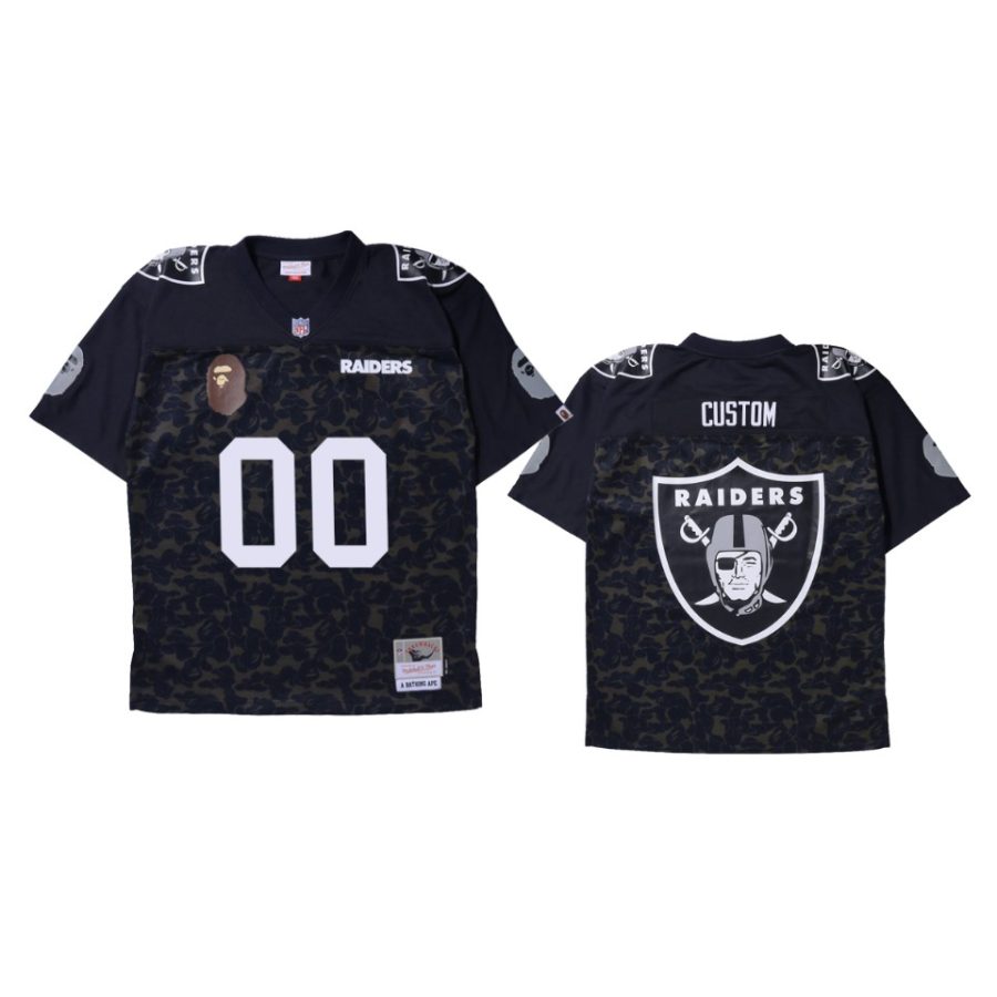 custom raiders black bape x nfl legacy jersey