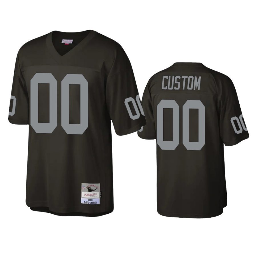 custom raiders black legacy replica retired player jersey