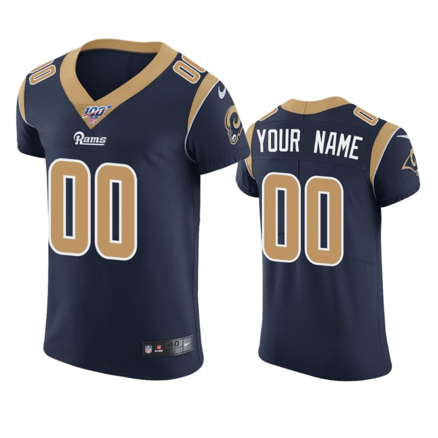 custom rams navy nfl 100 vapor elite jersey