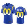 custom rams royal 2021 nfl playoffs patch jersey