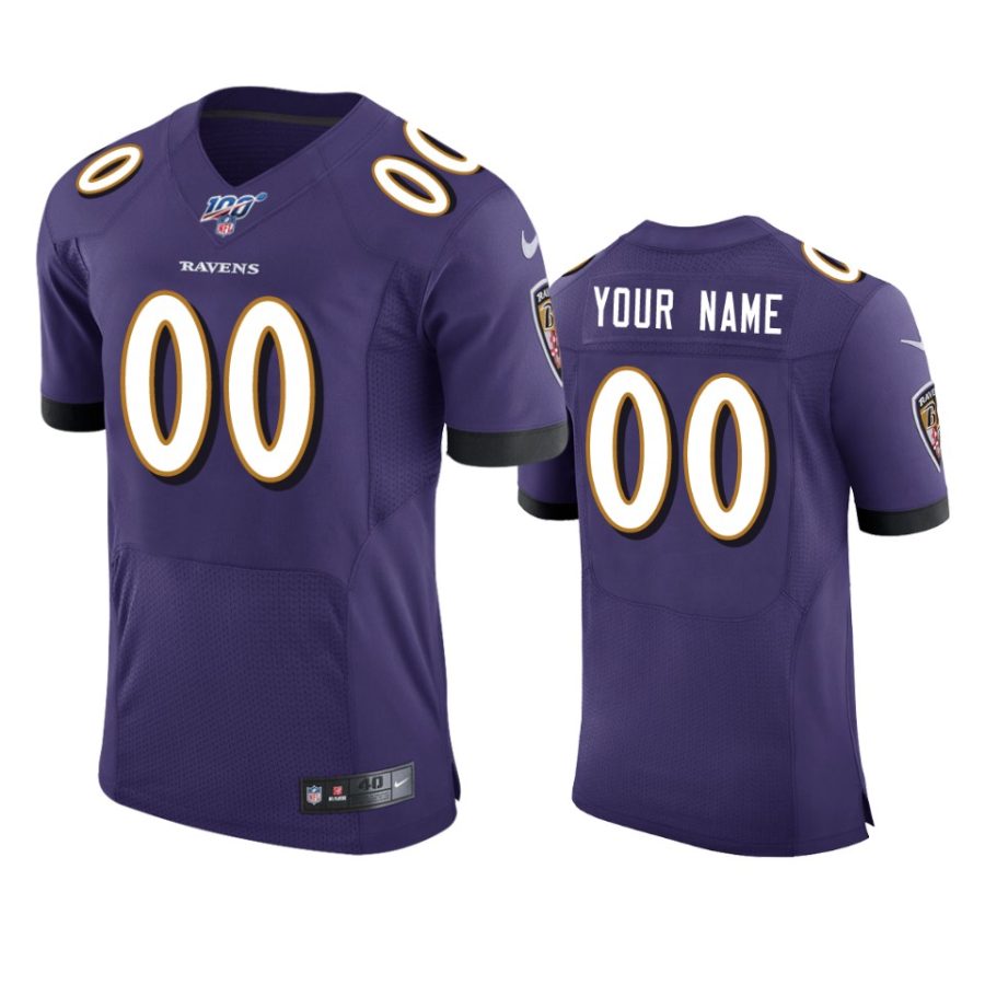 custom ravens purple nfl 100 vapor elite jersey