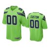 custom seahawks game neon green jersey