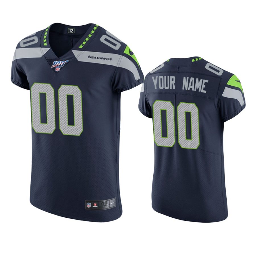 custom seahawks navy nfl 100 vapor elite jersey