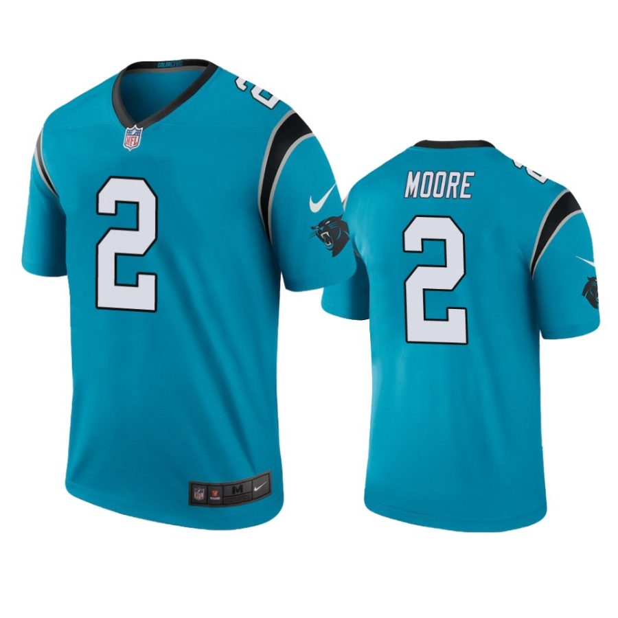 d.j. moore color rush legend panthers blue jersey