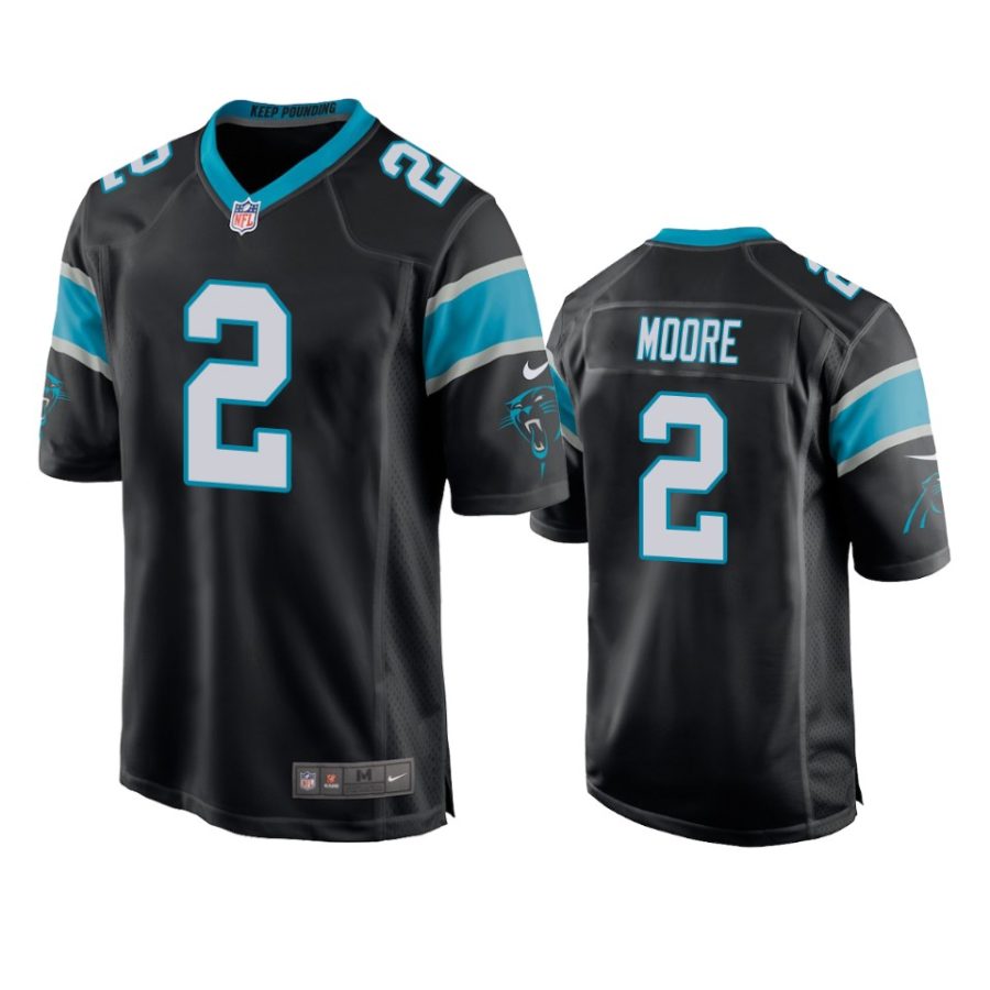 d.j. moore panthers black game jersey