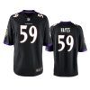 daelin hayes ravens black game jersey