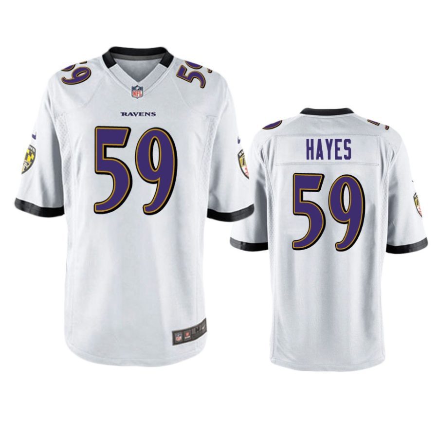 daelin hayes ravens white game jersey