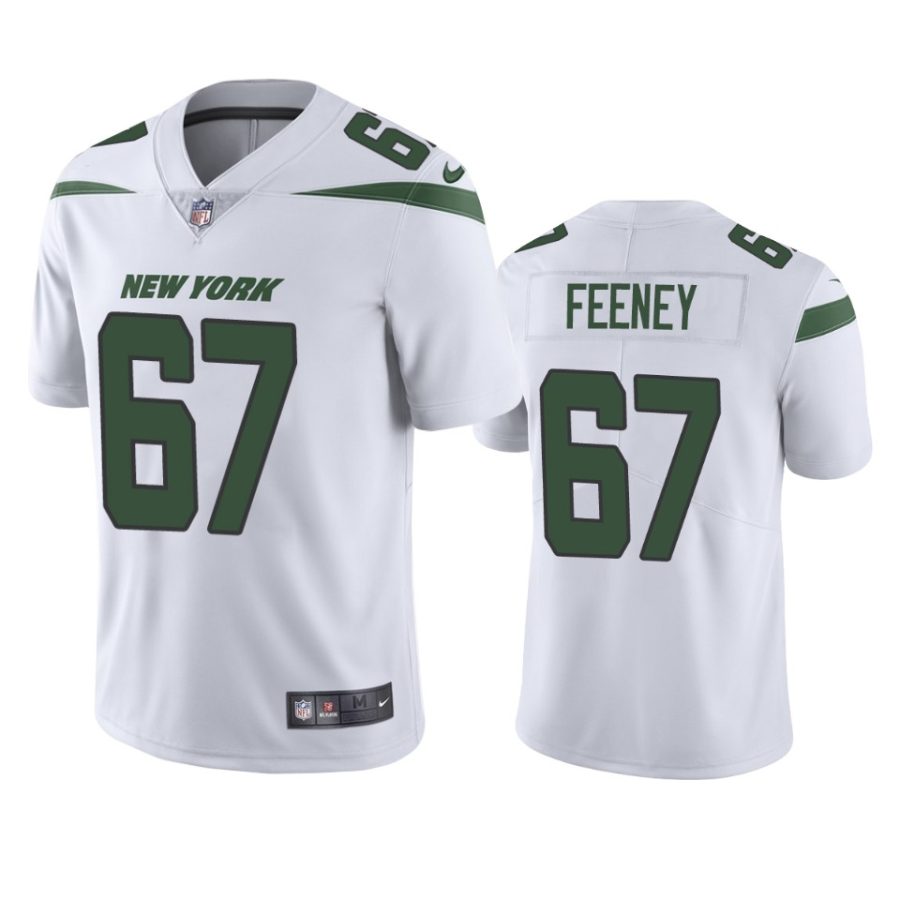 dan feeney jets white vapor jersey