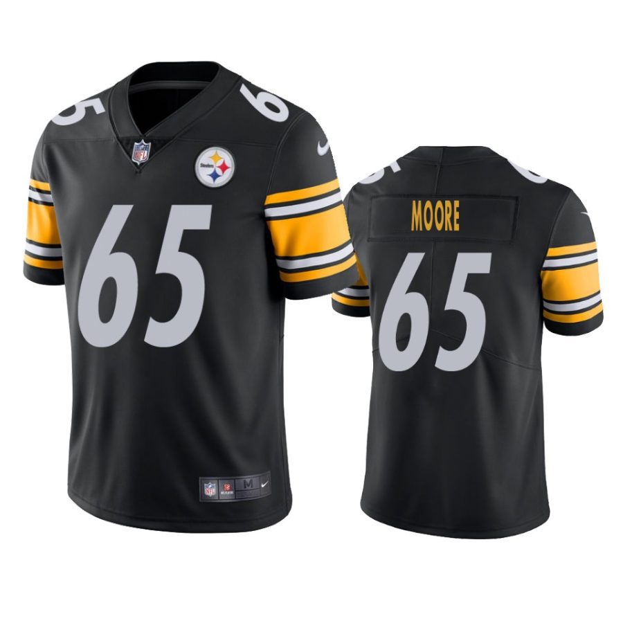 dan moore steelers black vapor limited jersey