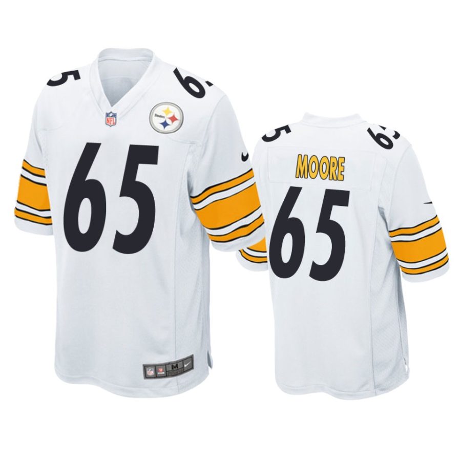 dan moore steelers white game jersey