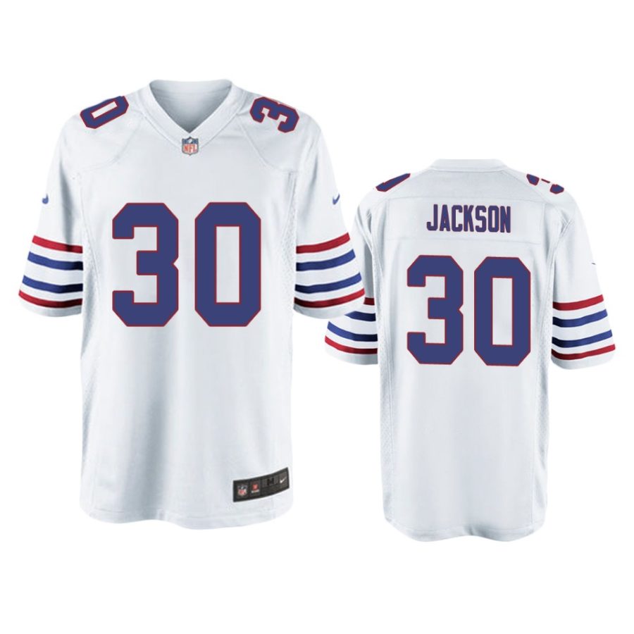 dane jackson bills white alternate game jersey