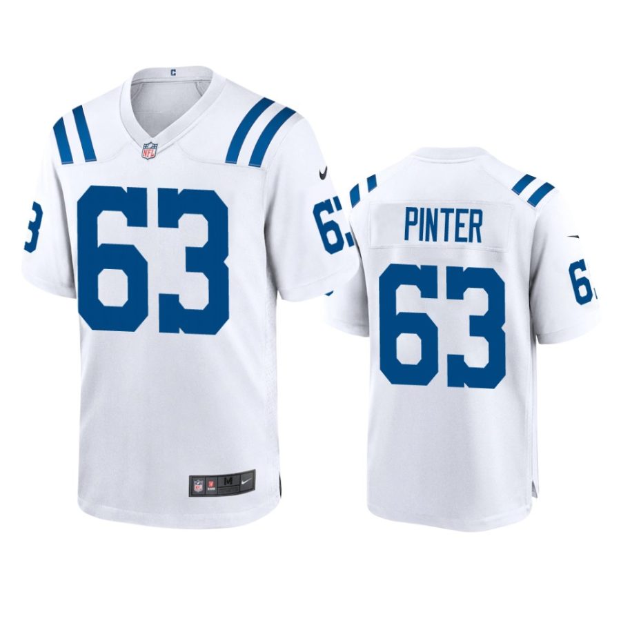 danny pinter colts white game jersey