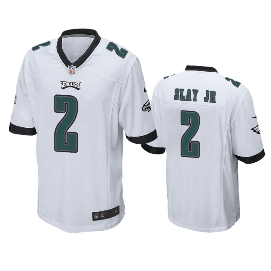 darius slay jr eagles game white jersey