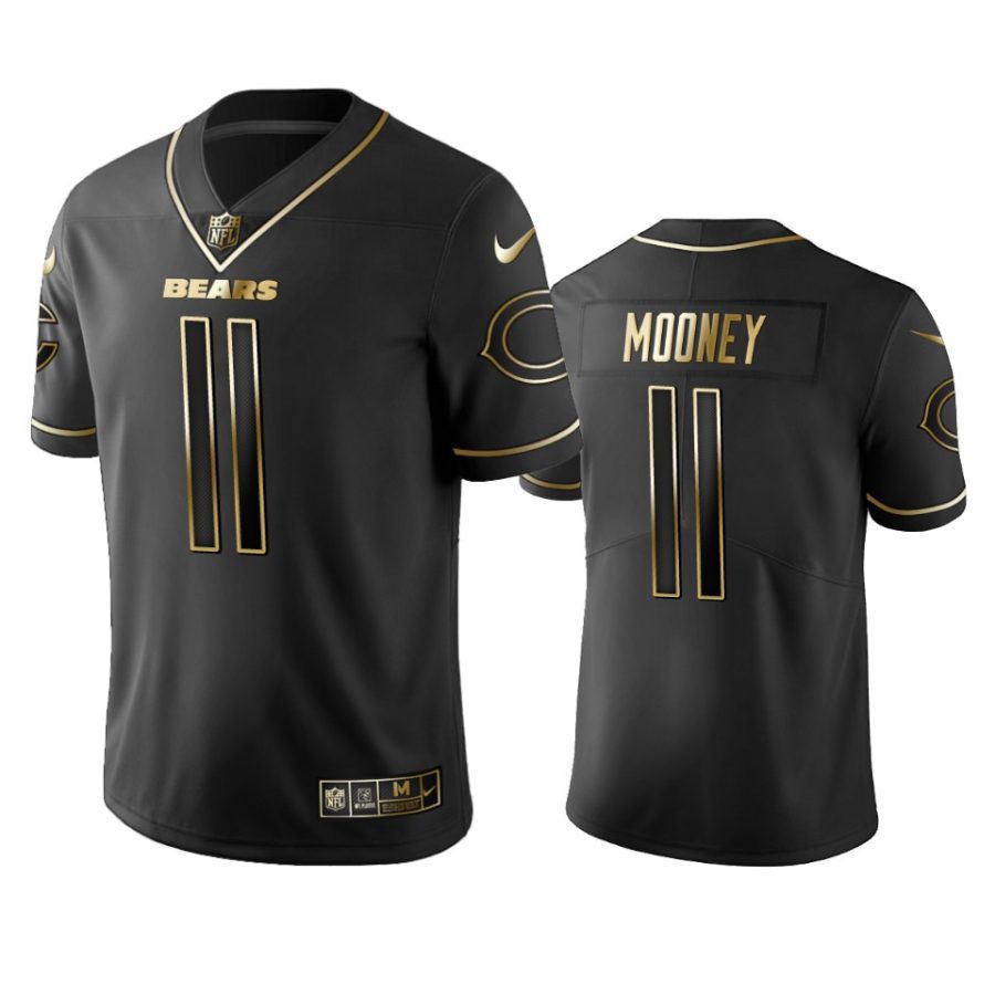 darnell mooney bears black golden edition jersey