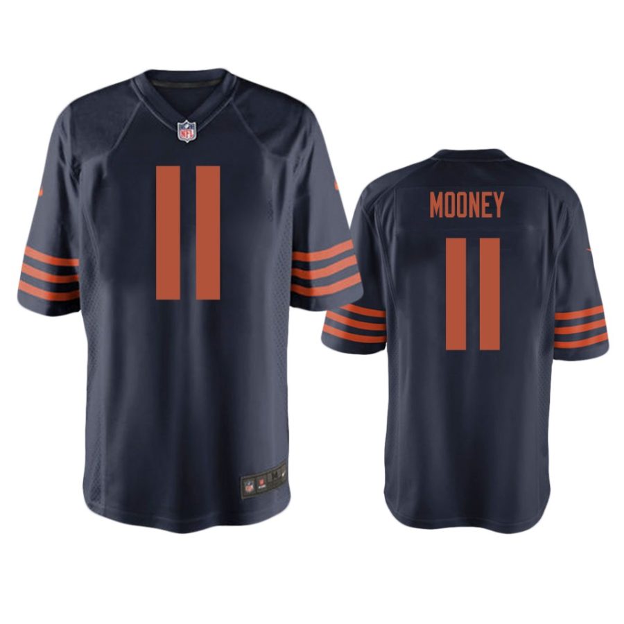 darnell mooney bears navy throwback game jersey