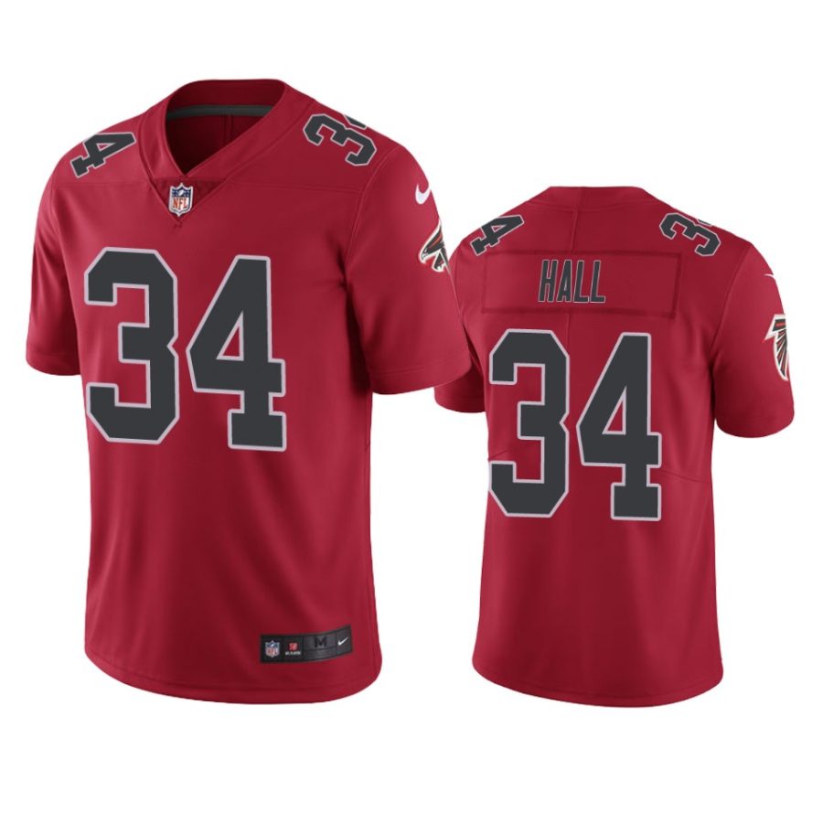 darren hall falcons color rush limited red jersey