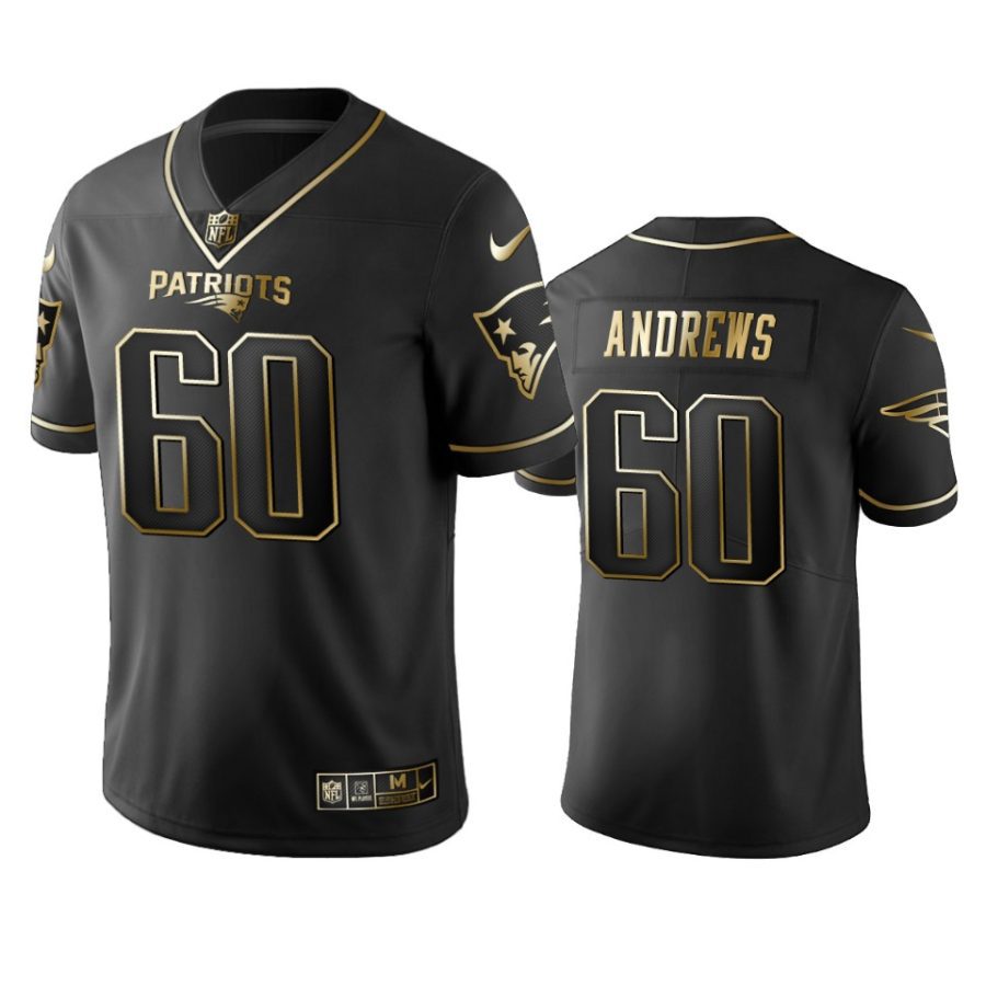 david andrews patriots black golden edition jersey