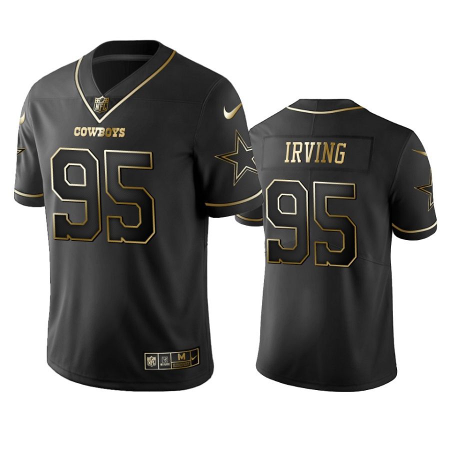 david irving cowboys black golden edition jersey