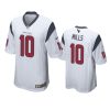 davis mills texans white game jersey 0a