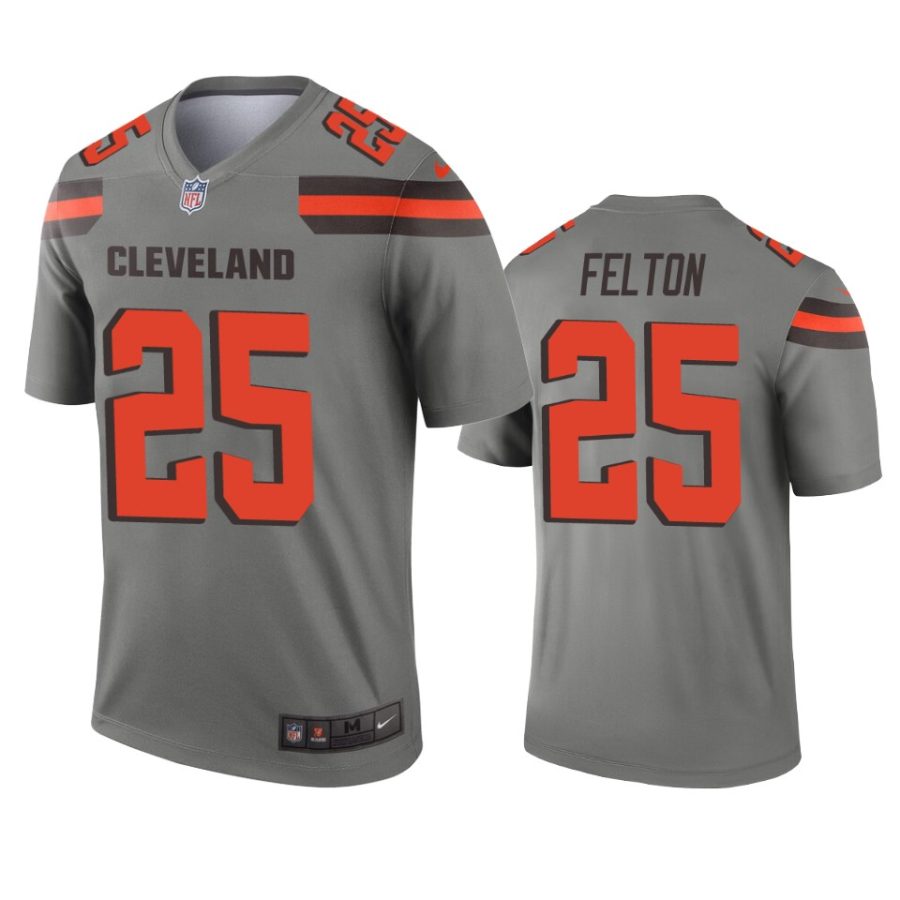 demetric felton browns gray inverted legend jersey