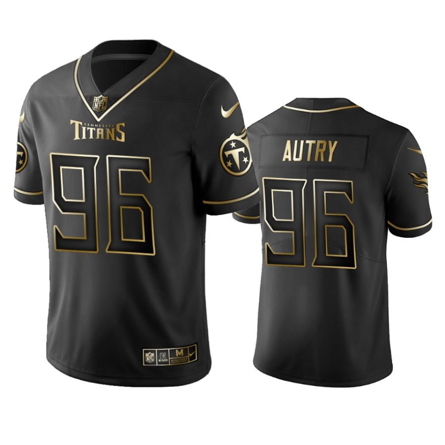 denico autry titans black golden edition jersey