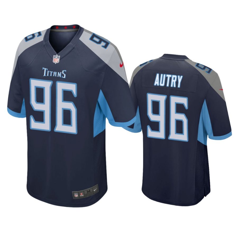 denico autry titans navy game jersey