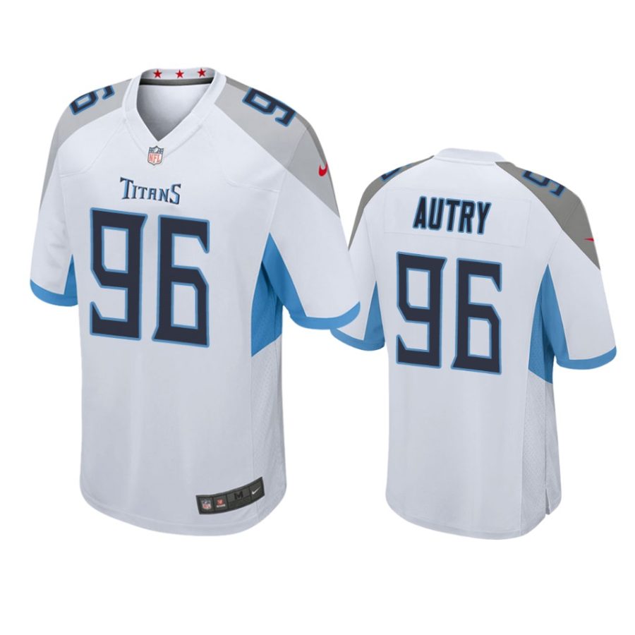 denico autry titans white game jersey