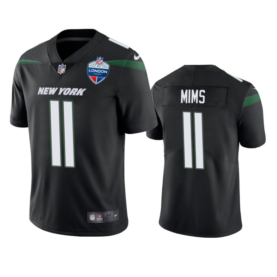 denzel mims jets black vapor jersey