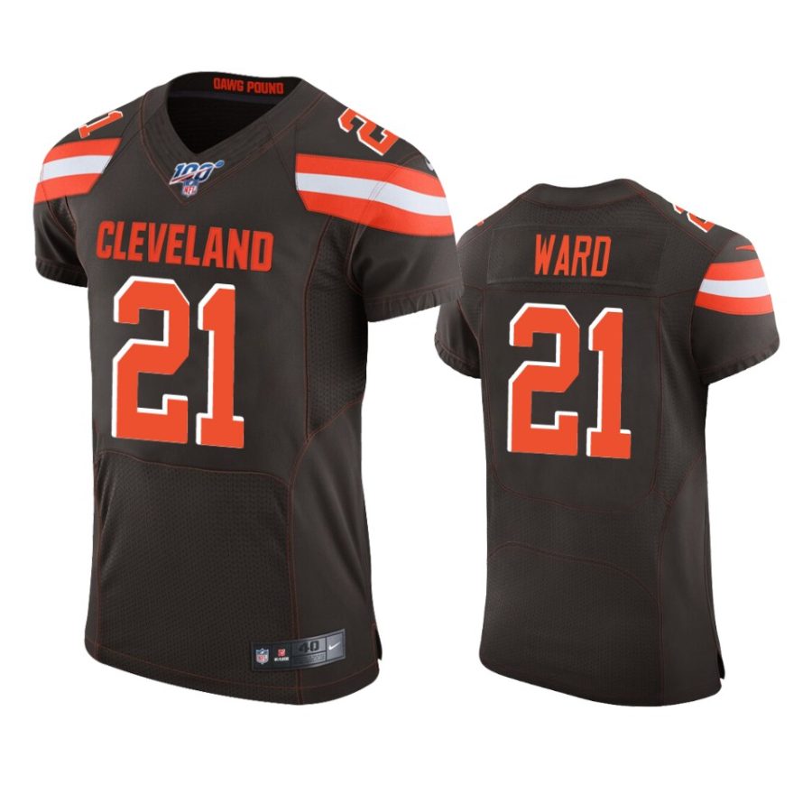 denzel ward browns brown nfl 100 vapor elite jersey