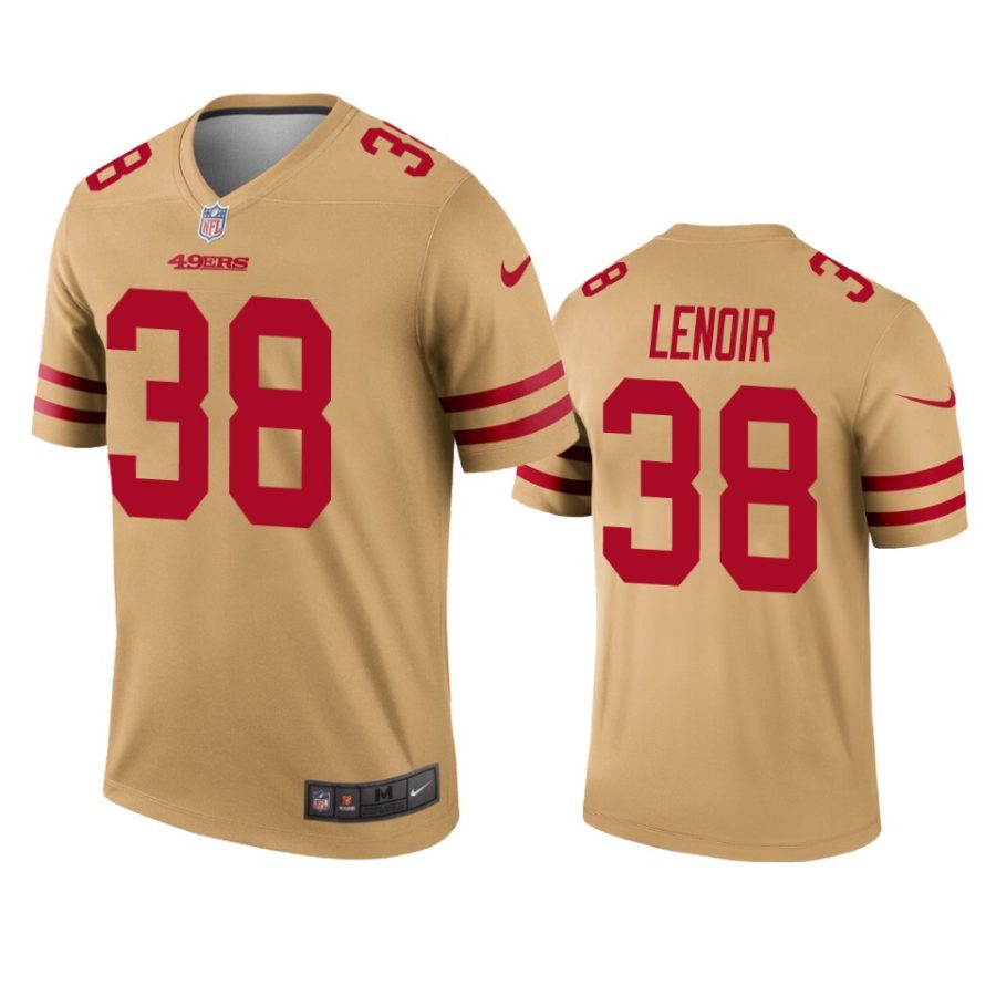 deommodore lenoir 49ers gold inverted legend jersey