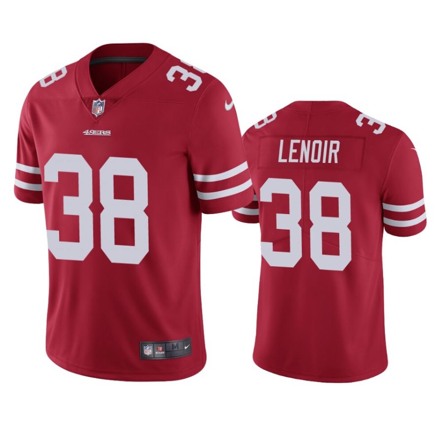 deommodore lenoir 49ers scarlet vapor jersey