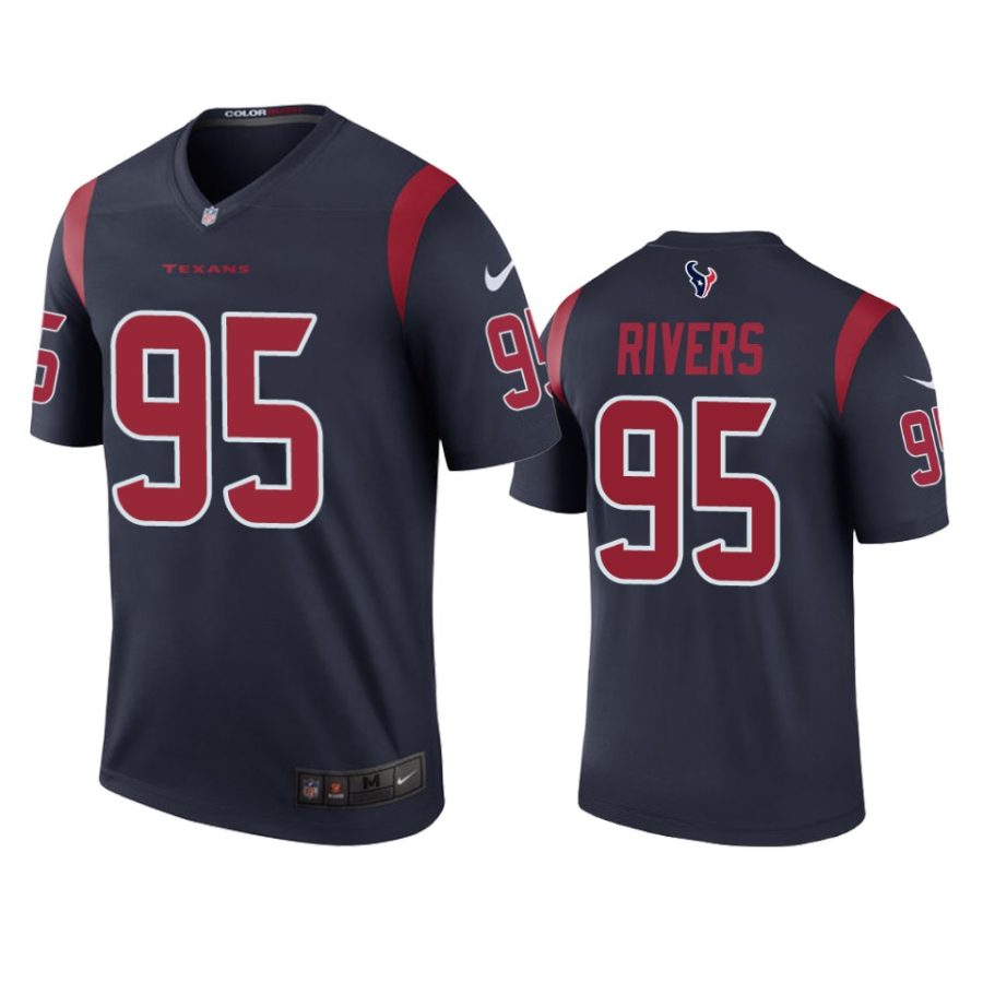 derek rivers color rush legend texans navy jersey