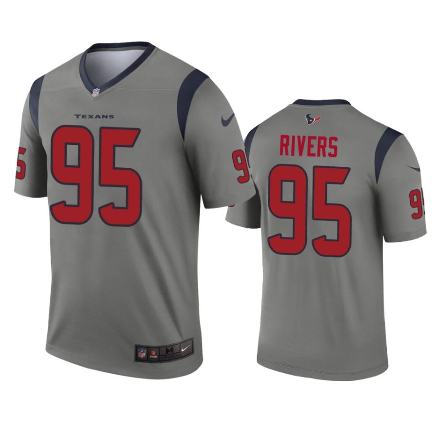 derek rivers texans inverted legend gray jersey