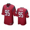 derek rivers texans red game jersey