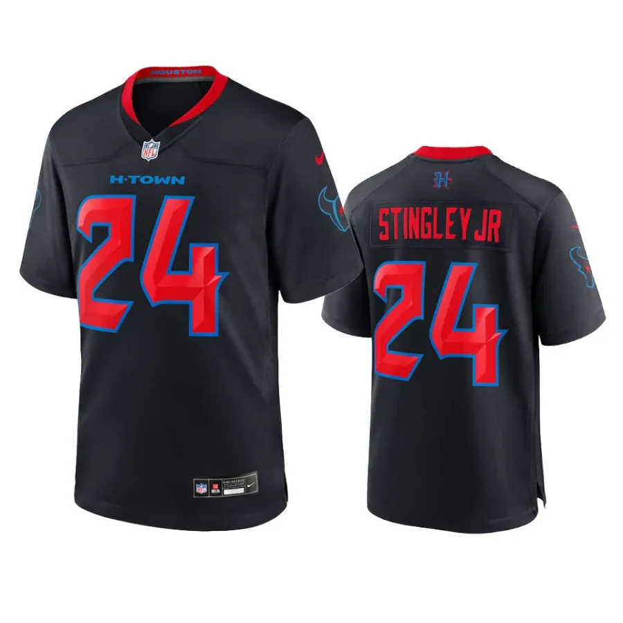 derek stingley jr. texans navy 2024 2nd alternate jersey