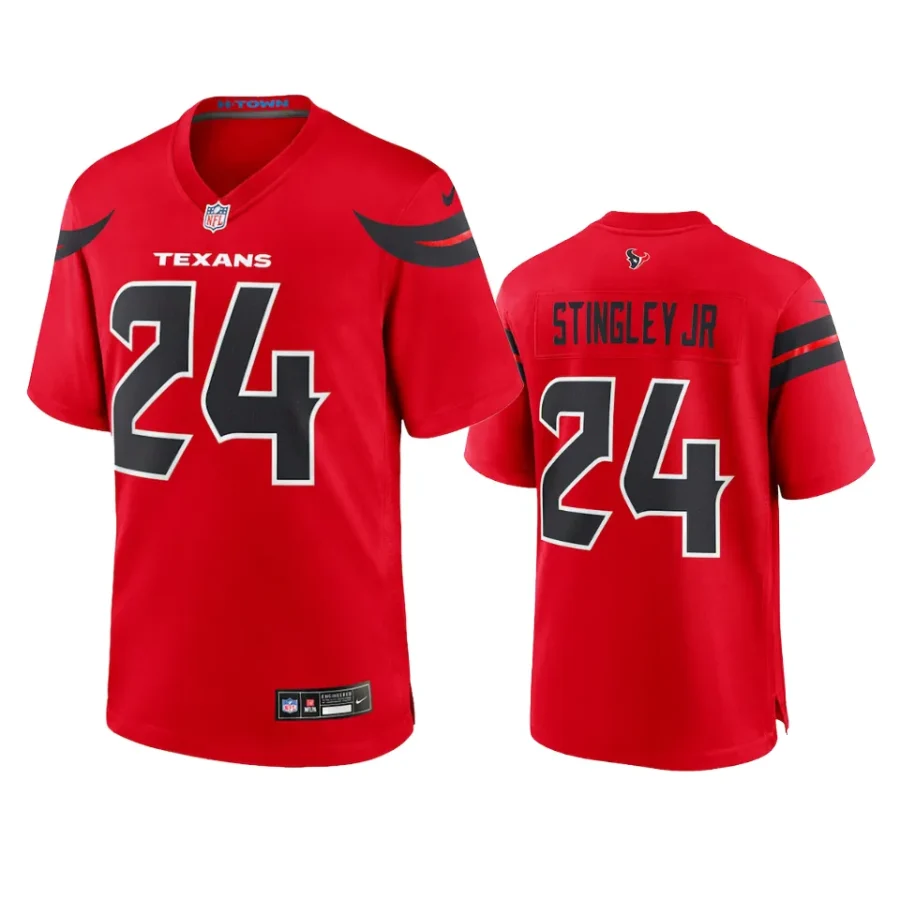 derek stingley jr. texans red 2024 alternate jersey