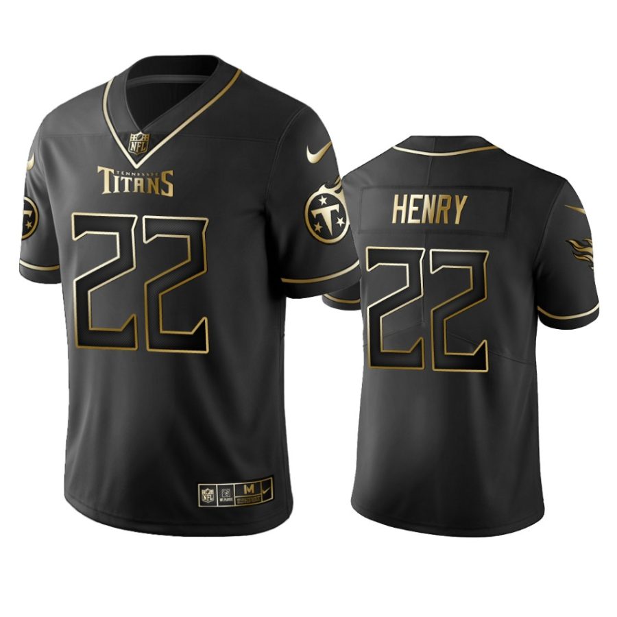 derrick henry titans black golden edition jersey