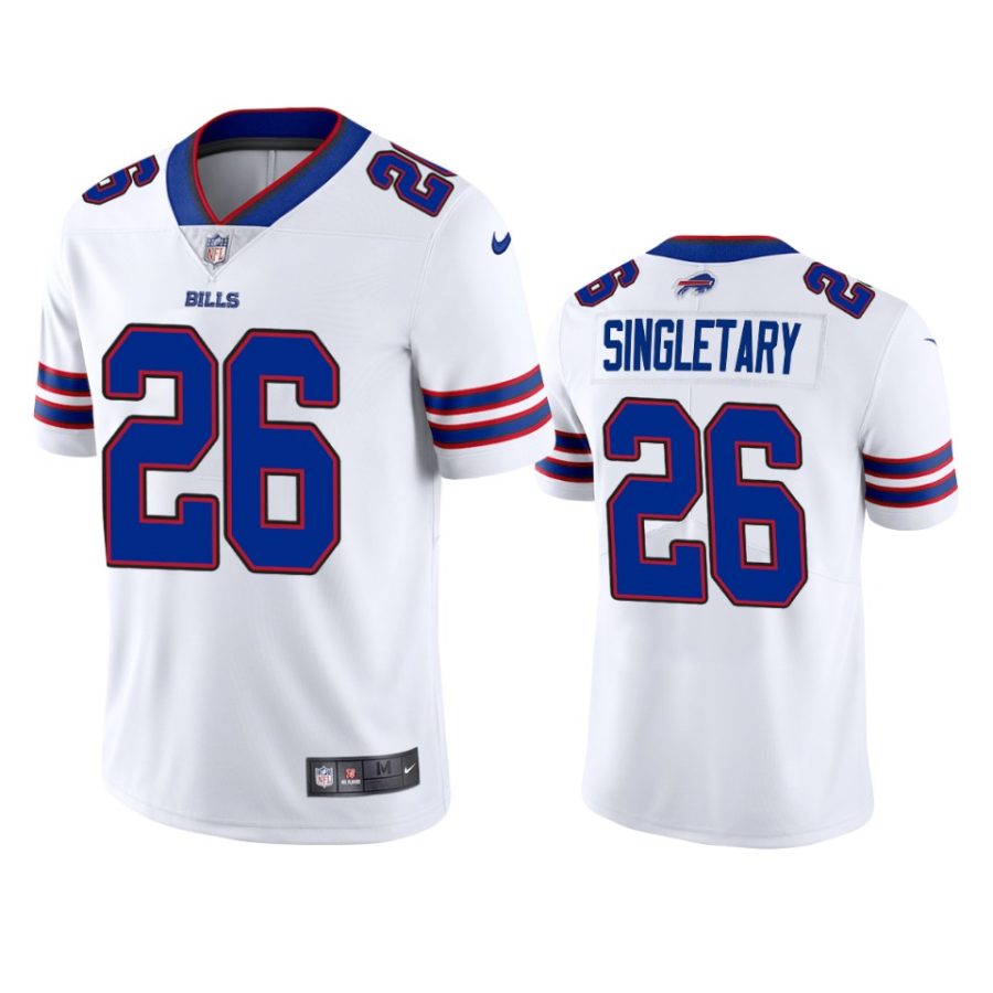 devin singletary bills white vapor jersey