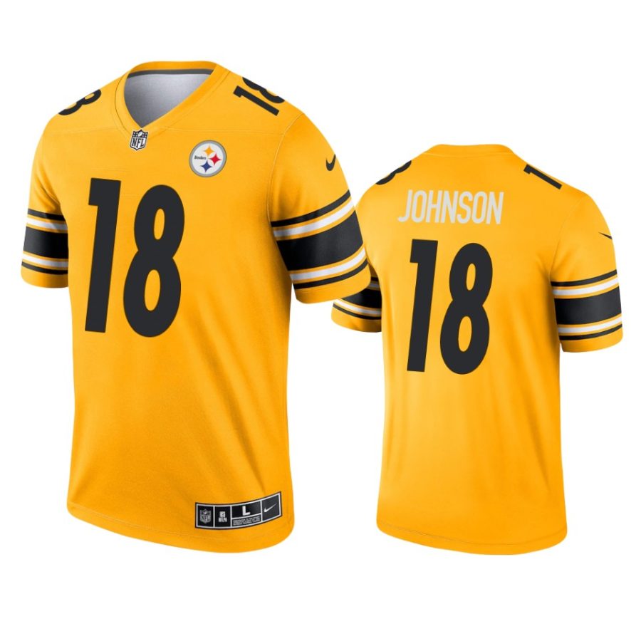 diontae johnson steelers 2021 inverted legend gold jersey