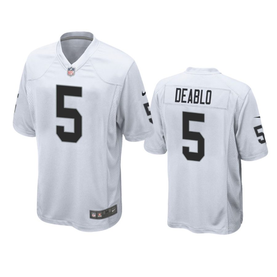 divine deablo raiders white game jersey