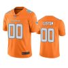 dolphins 00 custom orange color rush limited jersey