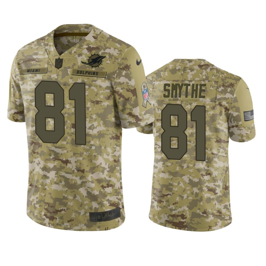 dolphins 81 durham smythe 2018 salute to service camo jersey