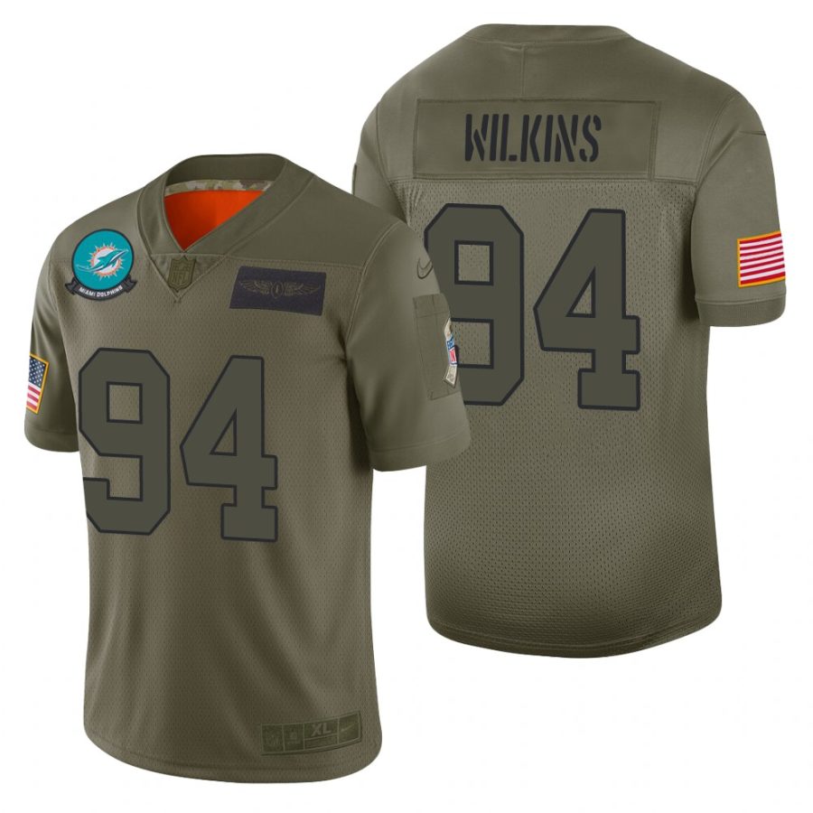 dolphins christian wilkins camo limited 2019 salute to service jersey