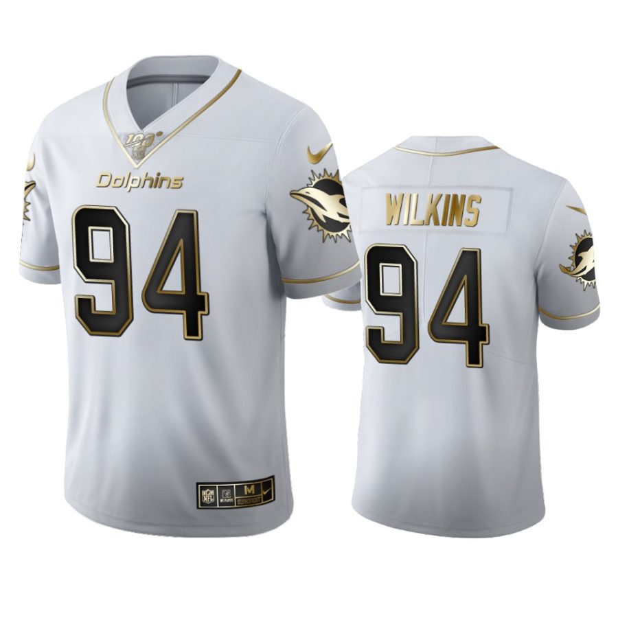 dolphins christian wilkins white golden edition 100th season jersey