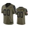 dolphins custom olive limited 2021 salute to service jersey