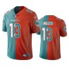 dolphins dan marino aqua orange vapor limited two tone jersey