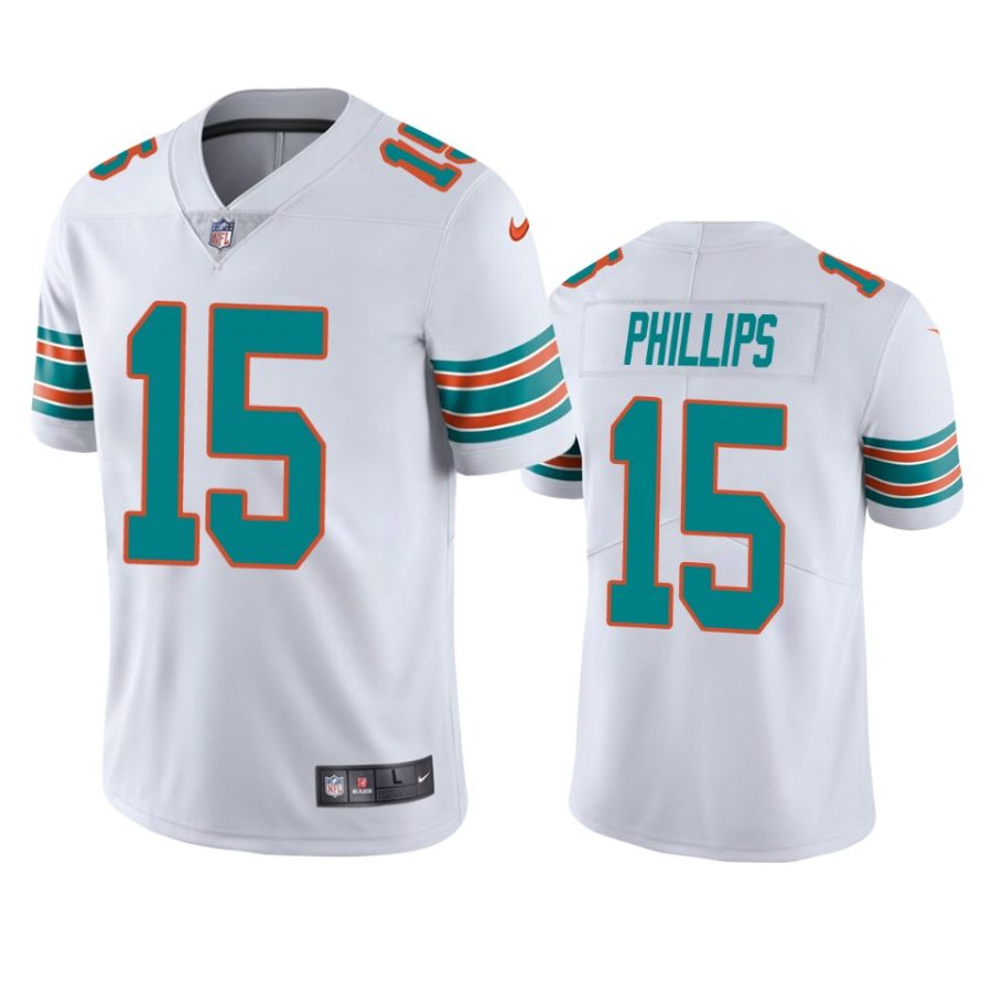 dolphins jaelan phillips white vapor jersey