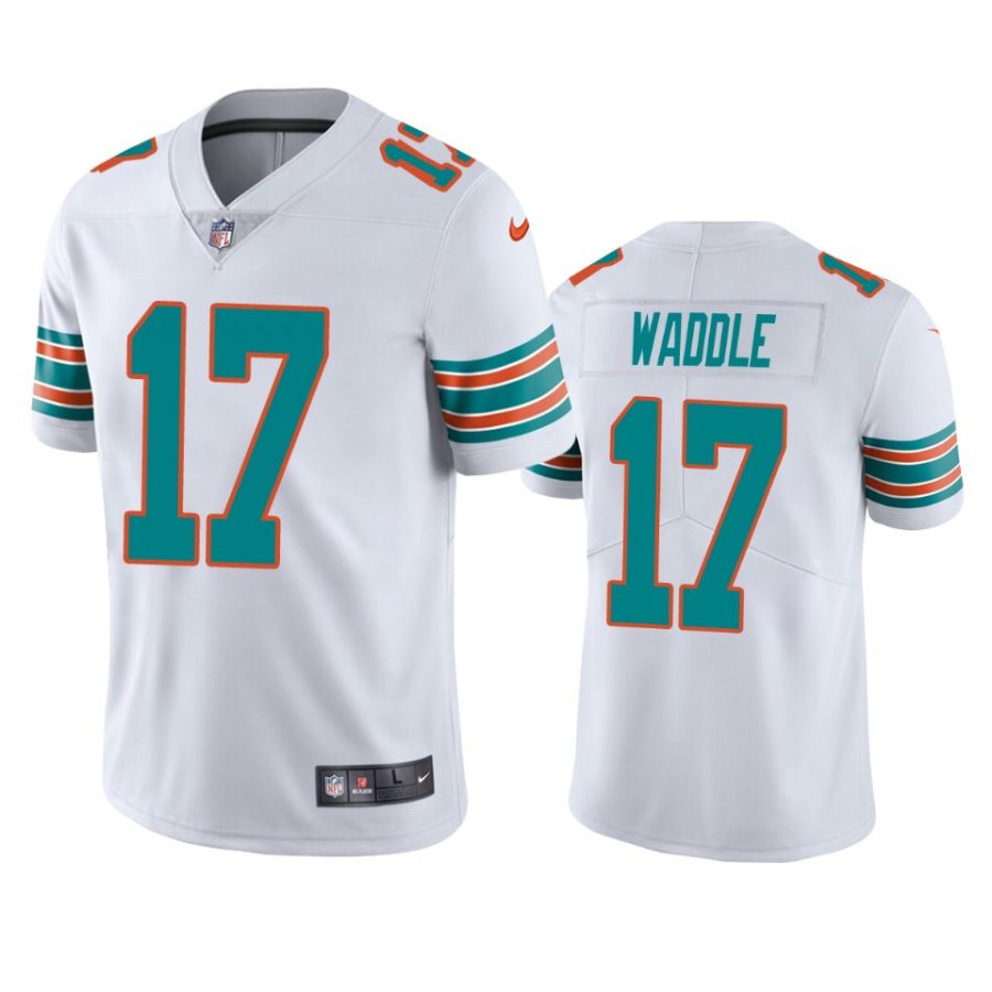 dolphins jaylen waddle white vapor jersey