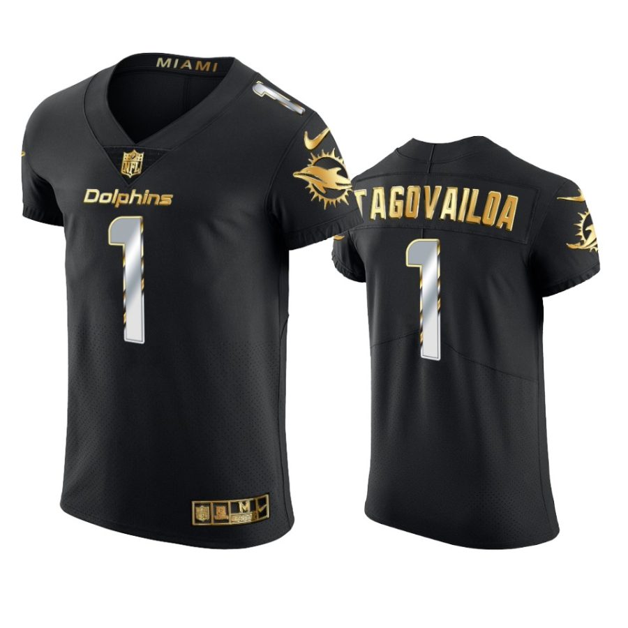 dolphins tua tagovailoa black golden edition elite jersey