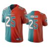 dolphins xavien howard aqua orange vapor limited two tone jersey